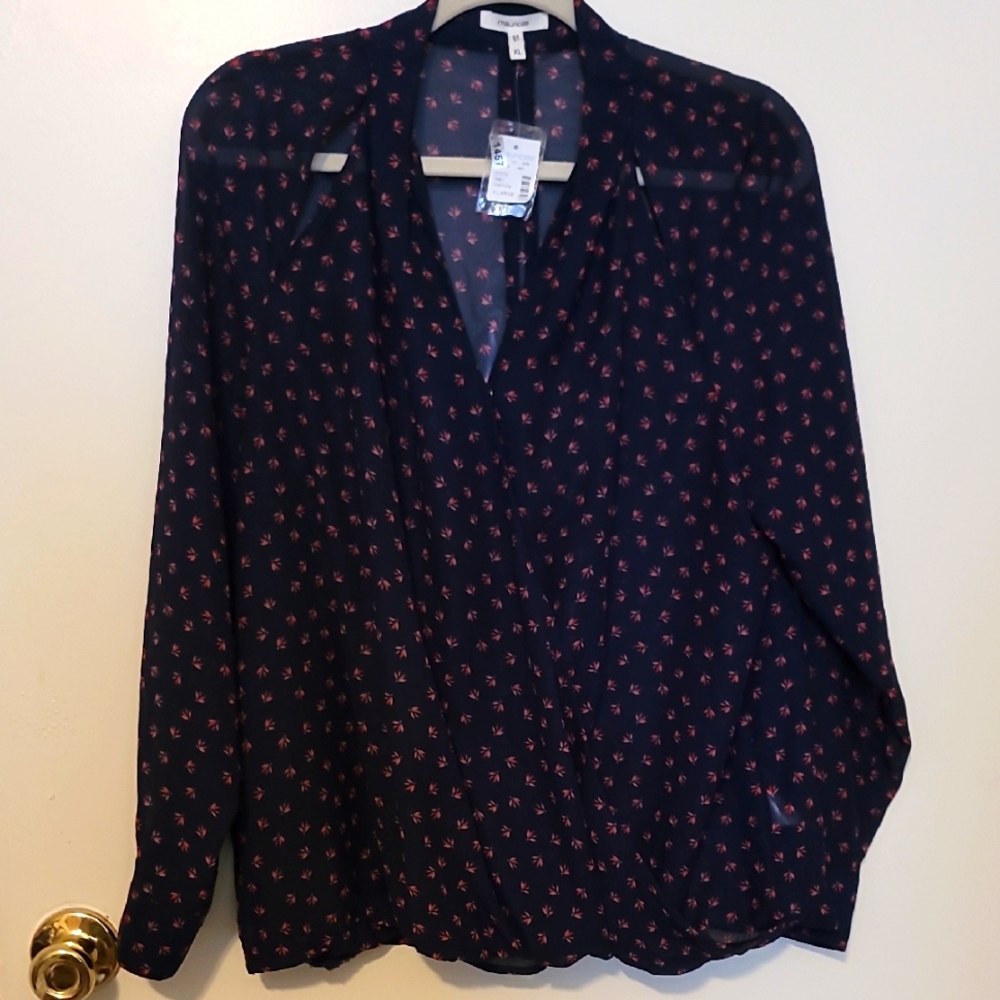 Maurices Semi Sheer Blouse